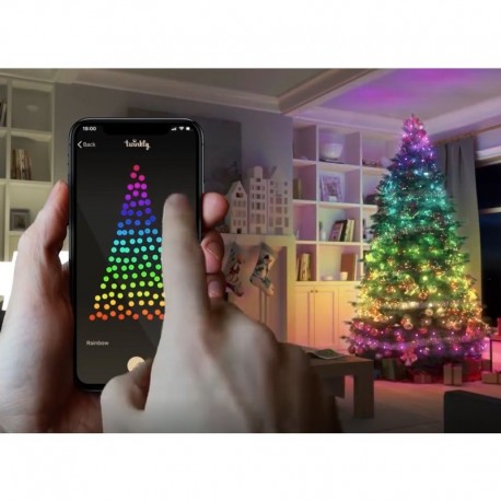 LED Christmas tree garland APP smartphone lighting control infinity waterproof IP66