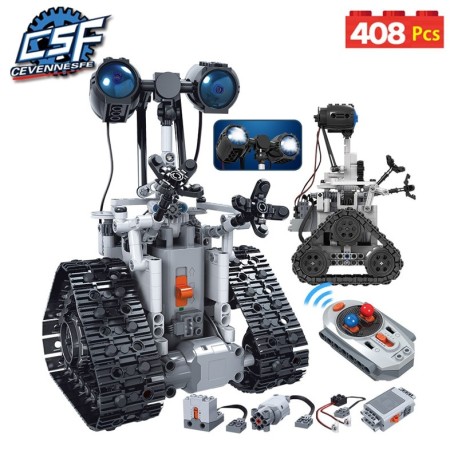 Robot électronique avec 408 pièces, blocs de construction technique télécommande intelligente