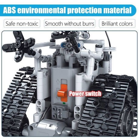 Robot électronique avec 408 pièces, blocs de construction technique télécommande intelligente