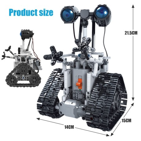 Robot électronique avec 408 pièces, blocs de construction technique télécommande intelligente