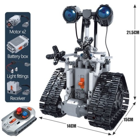 Robot électronique avec 408 pièces, blocs de construction technique télécommande intelligente