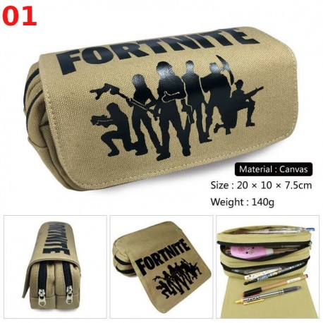 Trousse à Crayons Fortnite Battle Royale, Trousse Scolaire Grande Capacité, 21 modèles au chox