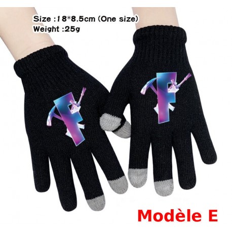 Pair of Fortnite Men's Women's Touch Gloves, Warm gloves for smartphone use