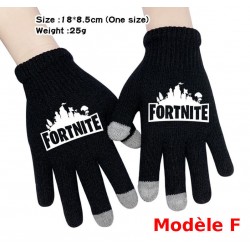 Pair de Gants tactile Fortnite Homme Femme, Gants chauds pour utilisation smartphone