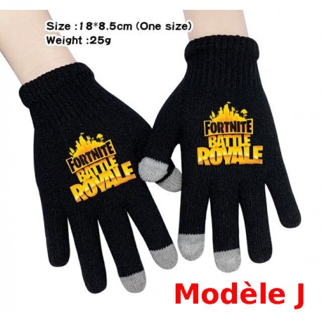 Pair of Fortnite Men's Women's Touch Gloves, Warm gloves for smartphone use