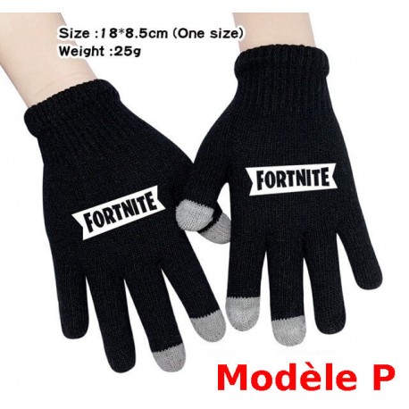 Pair of Fortnite Men's Women's Touch Gloves, Warm gloves for smartphone use