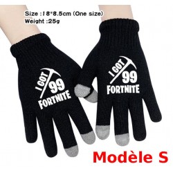 Pair of Fortnite Men's Women's Touch Gloves, Warm gloves for smartphone use