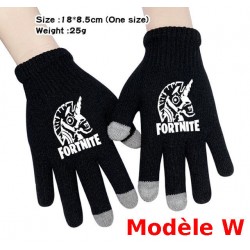Pair of Fortnite Men's Women's Touch Gloves, Warm gloves for smartphone use