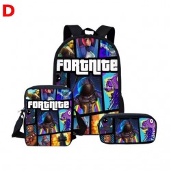 Lot Cartable enfant Fortnite &eacute;tanche et phosphorescent - Set 3 ou 5 pi&egrave;ces