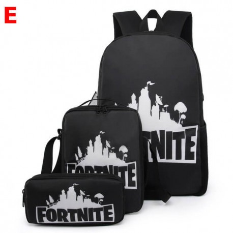 Lot Cartable enfant Fortnite étanche et phosphorescent - Set 3 ou 5 pièces