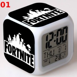 R&eacute;veil Fortnite num&eacute;rique LED lumineuse pour bureau, table de nuit enfant