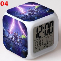 R&eacute;veil Fortnite num&eacute;rique LED lumineuse pour bureau, table de nuit enfant