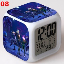 R&eacute;veil Fortnite num&eacute;rique LED lumineuse pour bureau, table de nuit enfant
