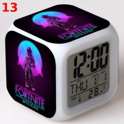 R&eacute;veil Fortnite num&eacute;rique LED lumineuse pour bureau, table de nuit enfant