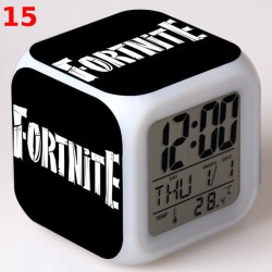 R&eacute;veil Fortnite num&eacute;rique LED lumineuse pour bureau, table de nuit enfant