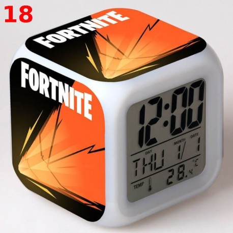 Bright LED Digital Fortnite Alarm Clock for Desk, Kids Nightstand