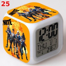 R&eacute;veil Fortnite num&eacute;rique LED lumineuse pour bureau, table de nuit enfant