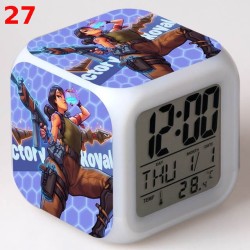 R&eacute;veil Fortnite num&eacute;rique LED lumineuse pour bureau, table de nuit enfant