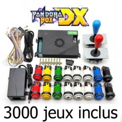Pandora box DX 3000 with American joystick HAPP and push button included 3000 games