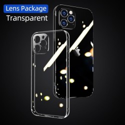étui Transparent pour iPhone 12 Pro Max 12 mini TPU antichoc et Protection lentille