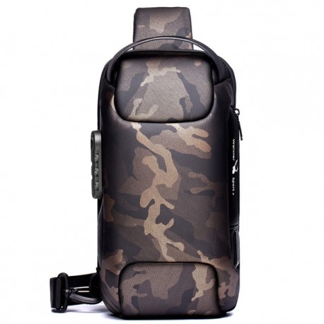 Anti-theft Men's Shoulder Type Multifunction Crossbody Bag