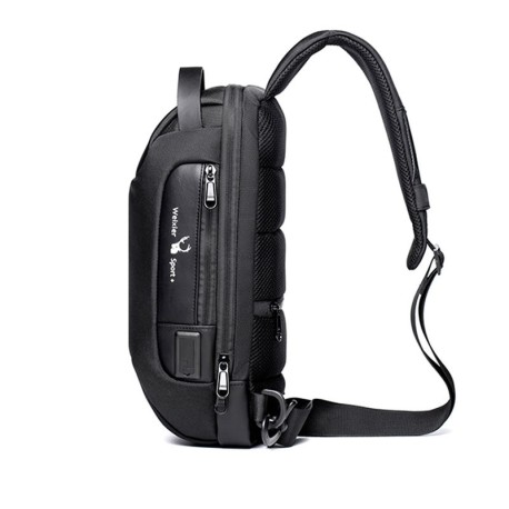 sac à bandoulière multifonction antivole pour hommes type épaule
