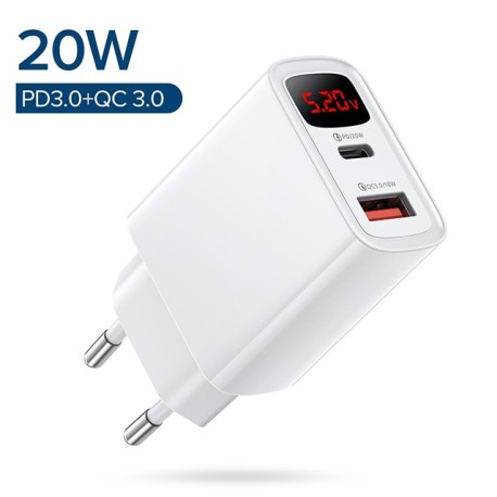 chargeur 20W USB et Type C - Charge rapide de téléphone Portable de 5v a 12v