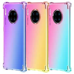 Coque de téléphone en silicone tpu souple, antichoc dégradé arc-en-ciel  pour huawei Mate 30 30pro Lite NOVA 5 5i