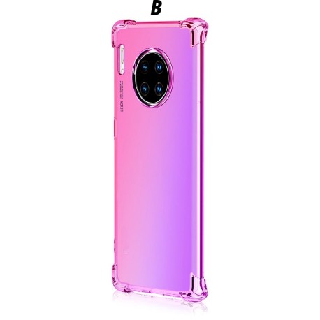 Coque de téléphone en silicone tpu souple, antichoc dégradé arc-en-ciel pour huawei Mate 30 30pro Lite NOVA 5 5i