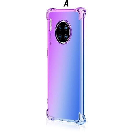 Coque de téléphone en silicone tpu souple, antichoc dégradé arc-en-ciel pour huawei Mate 30 30pro Lite NOVA 5 5i