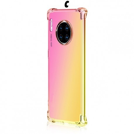 Coque de téléphone en silicone tpu souple, antichoc dégradé arc-en-ciel pour huawei Mate 30 30pro Lite NOVA 5 5i