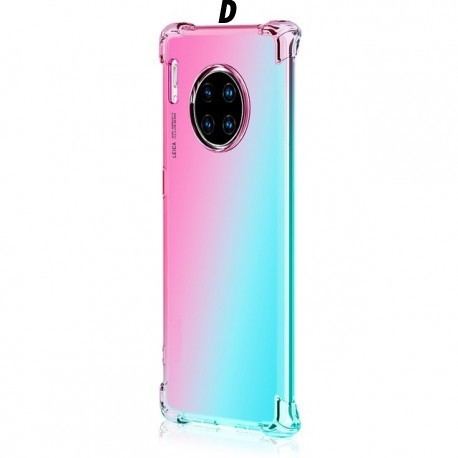 Coque de téléphone en silicone tpu souple, antichoc dégradé arc-en-ciel pour huawei Mate 30 30pro Lite NOVA 5 5i