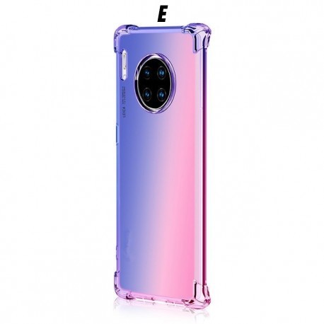 Coque de téléphone en silicone tpu souple, antichoc dégradé arc-en-ciel pour huawei Mate 30 30pro Lite NOVA 5 5i