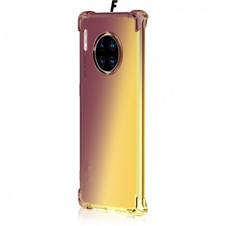 Coque de téléphone en silicone tpu souple, antichoc dégradé arc-en-ciel pour huawei Mate 30 30pro Lite NOVA 5 5i