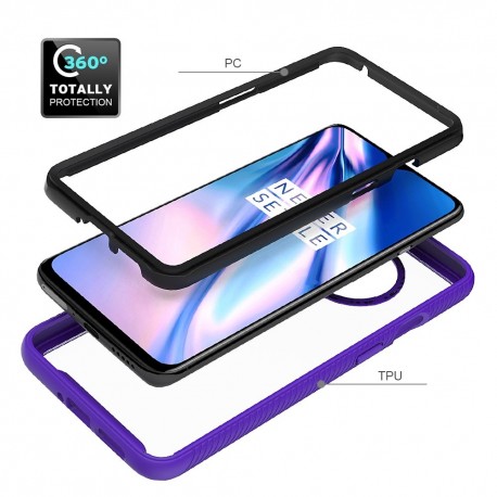 coque integrale one plus 7 pro bumper rouge ou bleu blanc