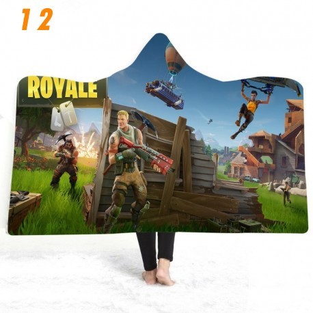 3D printed plush fortnite fleece blanket for kids