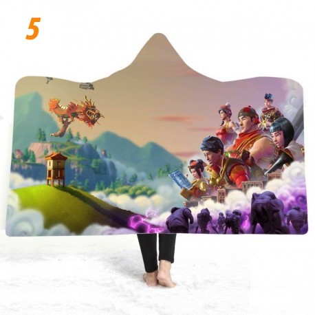 couverture polaire fortnite en peluche imprimée 3D pour enfants