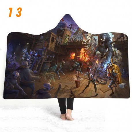 couverture polaire fortnite en peluche imprimée 3D pour enfants