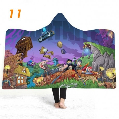 3D printed plush fortnite fleece blanket for kids