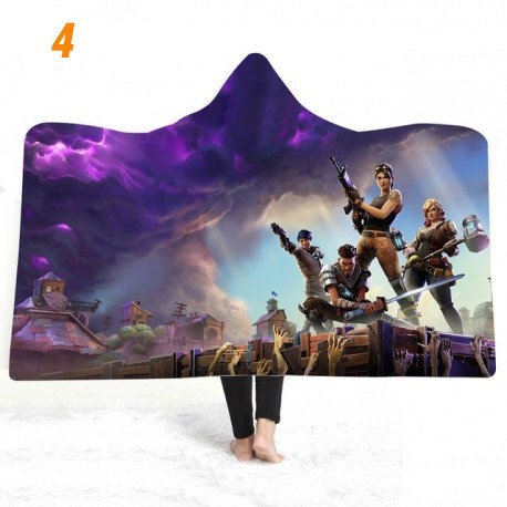 3D printed plush fortnite fleece blanket for kids