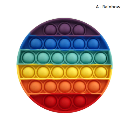 Pop Fidget – jouet anti-Stress pour adultes et enfants, anti-Stress, arc-en-ciel, livraison gratuiteBR07273