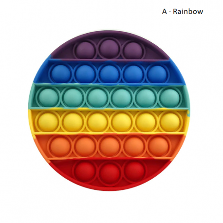 Pop Fidget - Anti-Stress Toy for Adults and Kids, Stress Reliever, Rainbow, Free ShippingBR07273