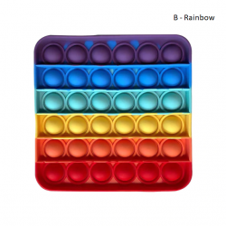 Pop Fidget - Anti-Stress Toy for Adults and Kids, Stress Reliever, Rainbow, Free ShippingBR07273