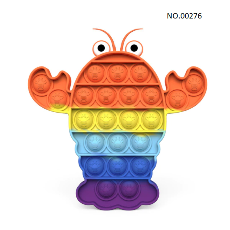 Pop Fidget – jouet anti-Stress pour adultes et enfants, anti-Stress, arc-en-ciel, livraison gratuiteBR07273