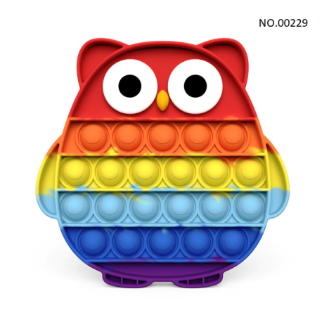 Pop Fidget – jouet anti-Stress pour adultes et enfants, anti-Stress, arc-en-ciel, livraison gratuiteBR07273