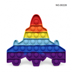 Pop Fidget - Anti-Stress Toy for Adults and Kids, Stress Reliever, Rainbow, Free ShippingBR07273