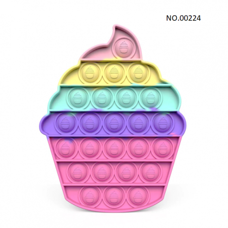 Pop Fidget - Anti-Stress Toy for Adults and Kids, Stress Reliever, Rainbow, Free ShippingBR07273