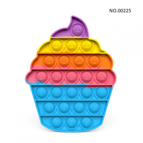 Pop Fidget - Anti-Stress Toy for Adults and Kids, Stress Reliever, Rainbow, Free ShippingBR07273