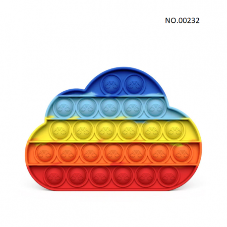 Pop Fidget - Anti-Stress Toy for Adults and Kids, Stress Reliever, Rainbow, Free ShippingBR07273