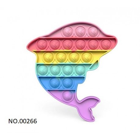 pop it fidget toy adults and children, anti-Stress, rainbow,
